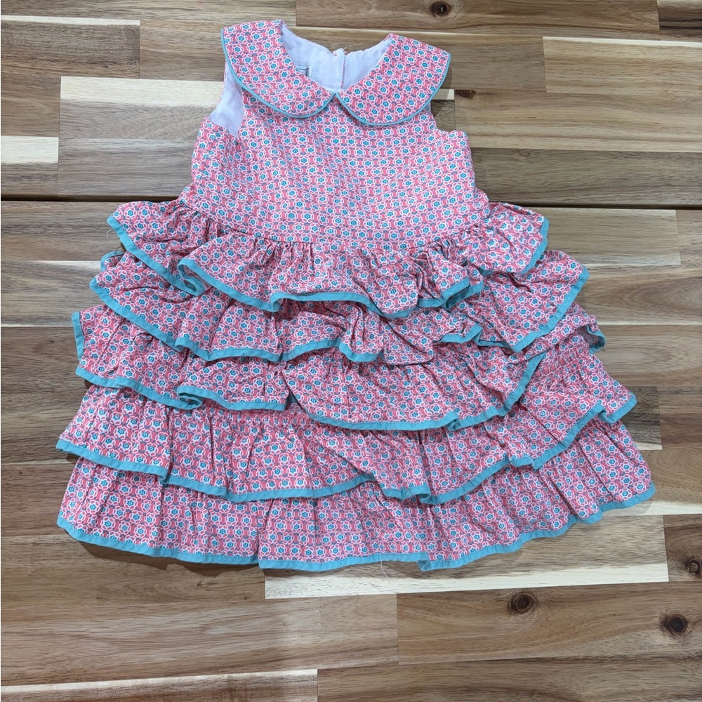 Pippa & Julie Floral Pink and Blue Dress size 24 M